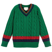 Plain Block color baby boy knit wear cotton Cricket sweater  designs toddler kids clothing wholesale Boys Cable Knit Sweater v